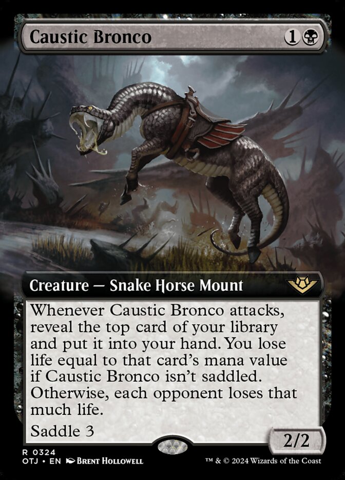 Caustic Bronco (Extended Art): Outlaws of Thunder Junction