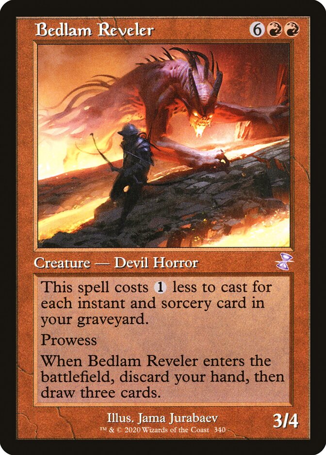 Bedlam Reveler (Retro Frame) - (Foil): Time Spiral Remastered