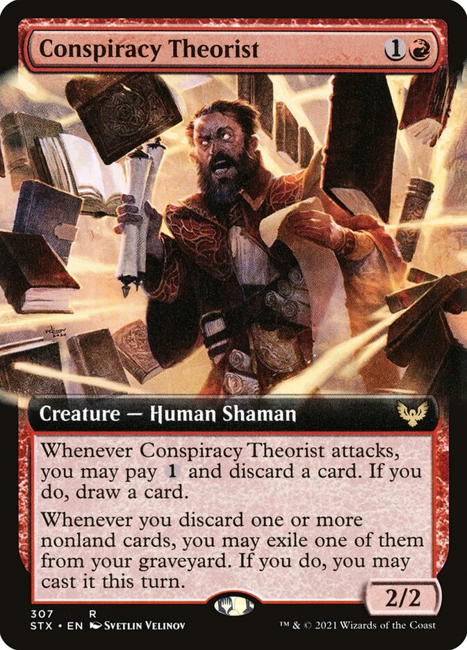 Conspiracy Theorist (Extended Art): Strixhaven: School of Mages
