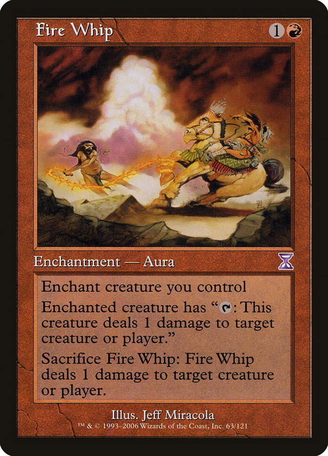 Fire Whip - (Foil): Time Spiral Timeshifted