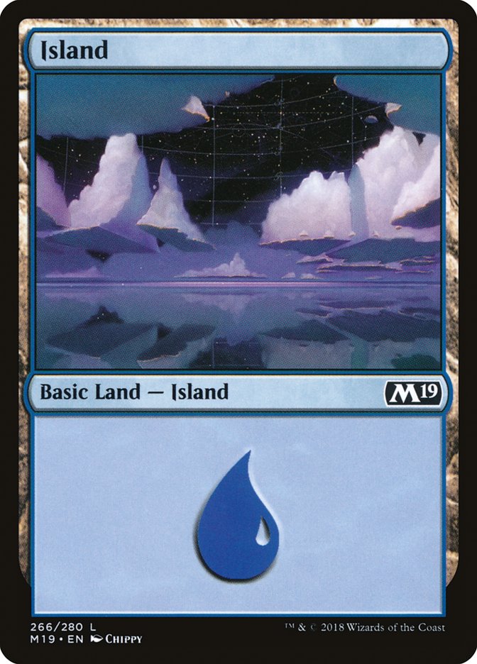 Island (#266) - (Foil): Core Set 2019