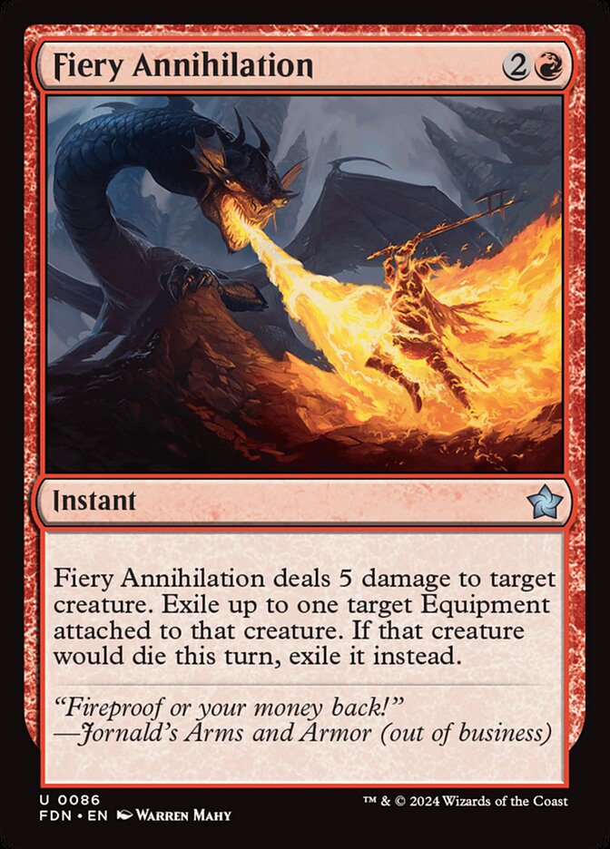 Fiery Annihilation - (Foil): Foundations