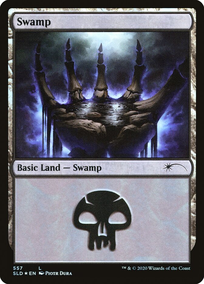 Swamp (Secret Lair) (#557) - (Foil): Secret Lair Drop