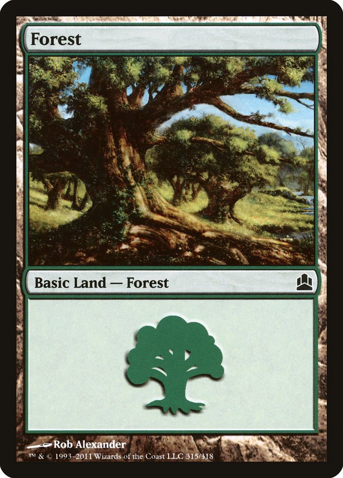 Forest (#315): Commander 2011