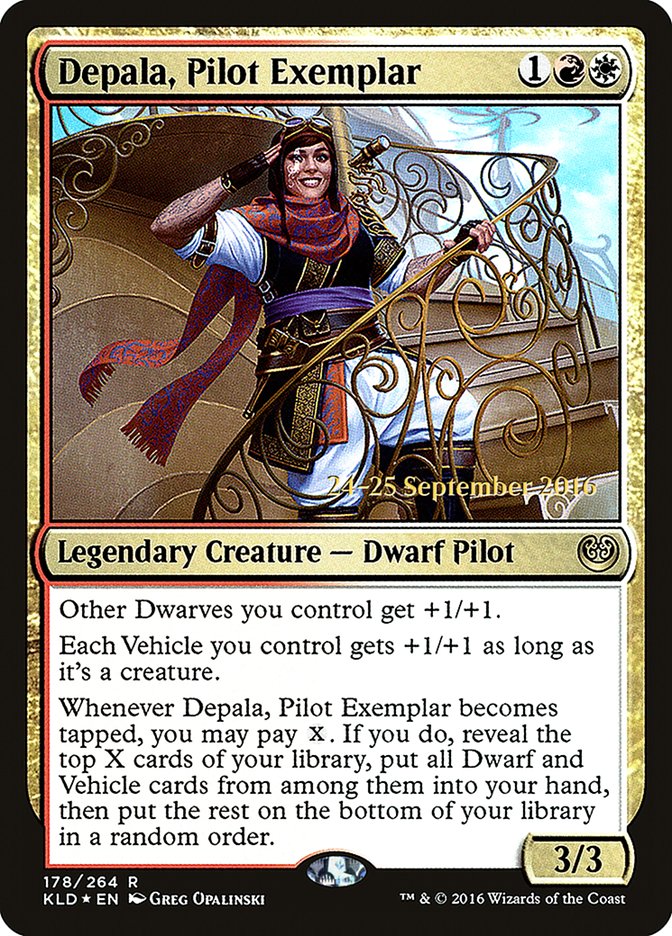 Depala, Pilot Exemplar (Prerelease) (Kaladesh) - (Foil): Kaladesh Promos