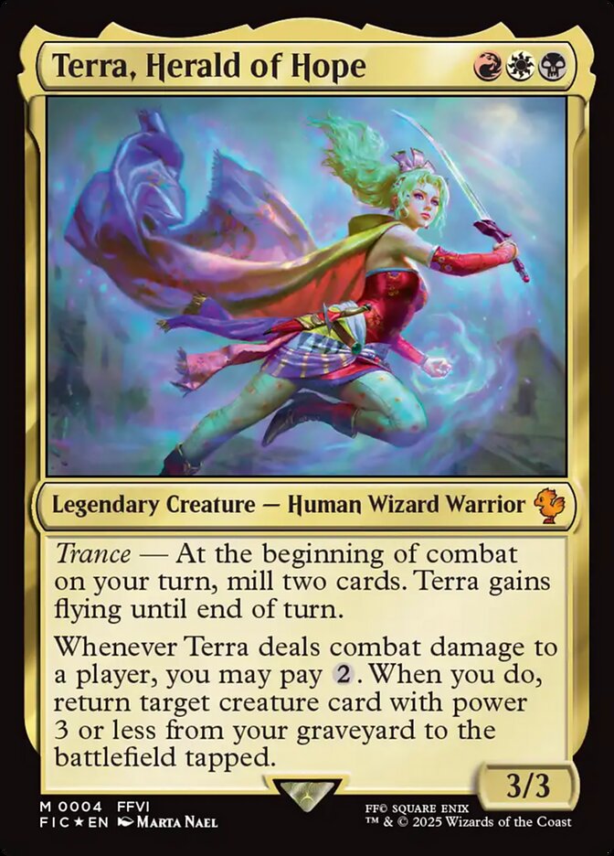 Terra, Herald of Hope - (Foil): Final Fantasy Commander