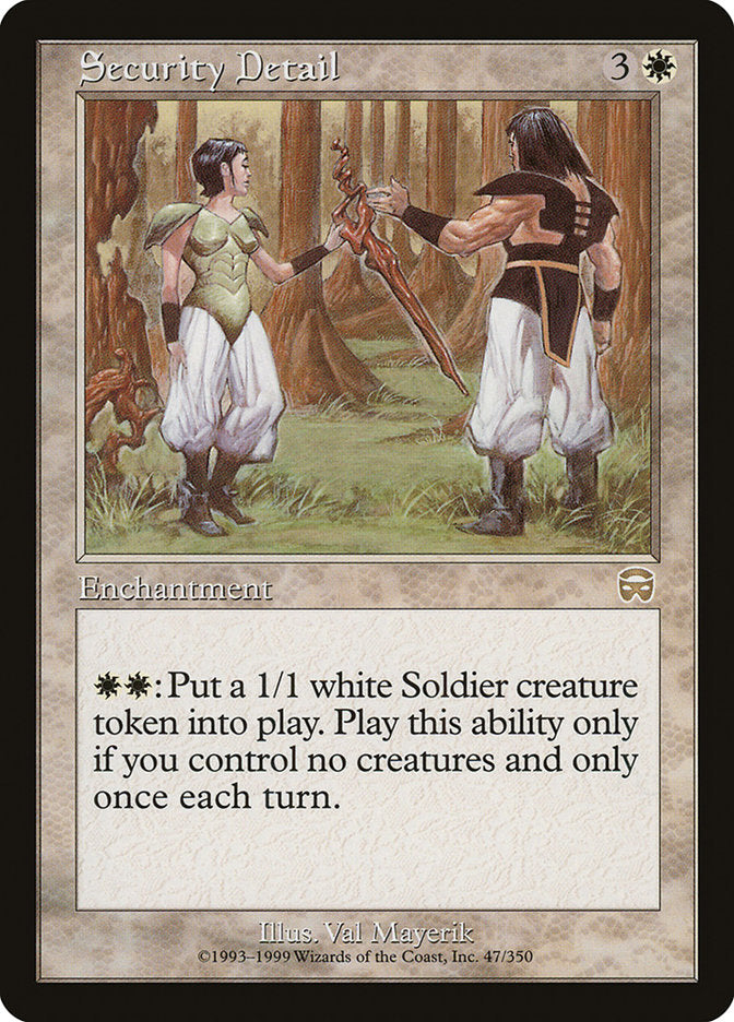 Security Detail - (Foil): Mercadian Masques
