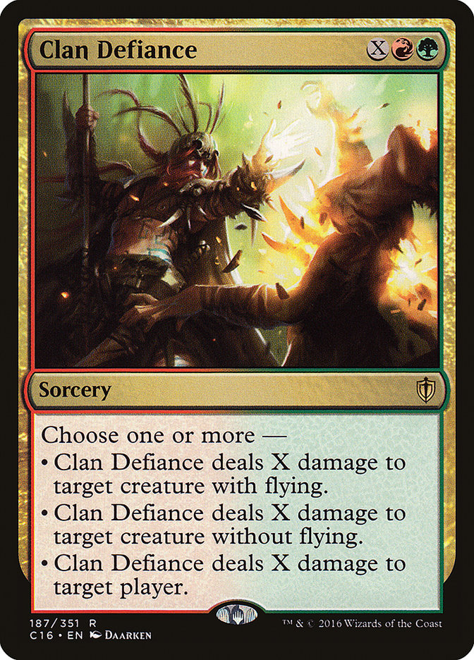 Clan Defiance: Commander 2016