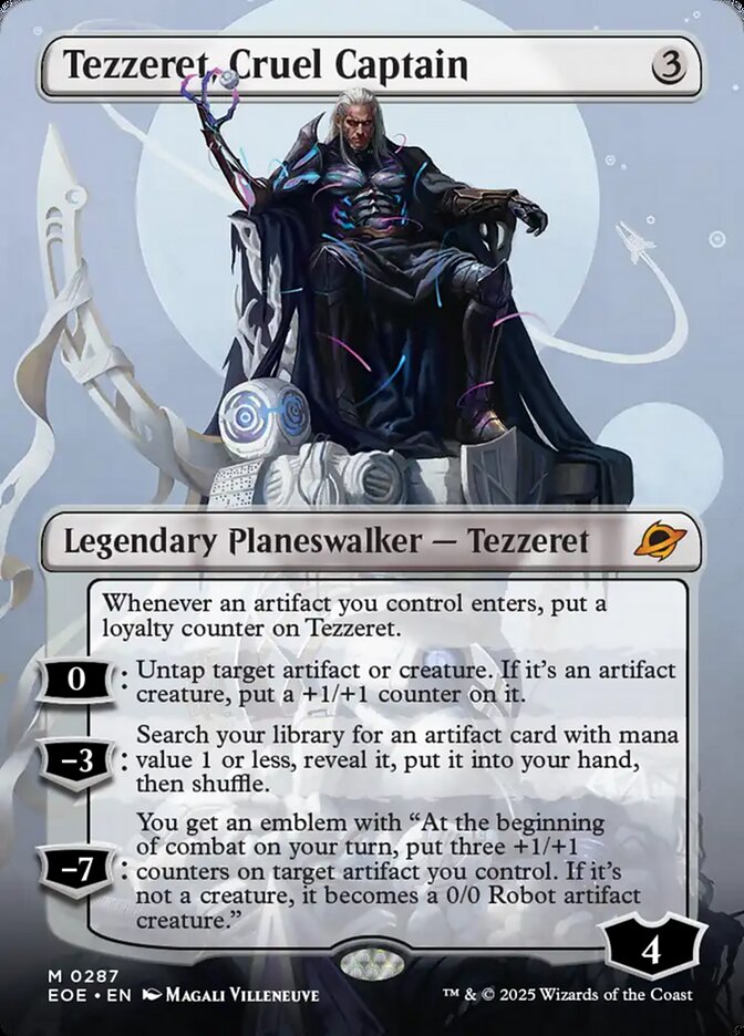 Tezzeret, Cruel Captain (Borderless): Edge of Eternities