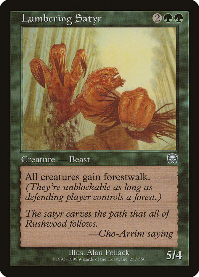 Lumbering Satyr: Mercadian Masques