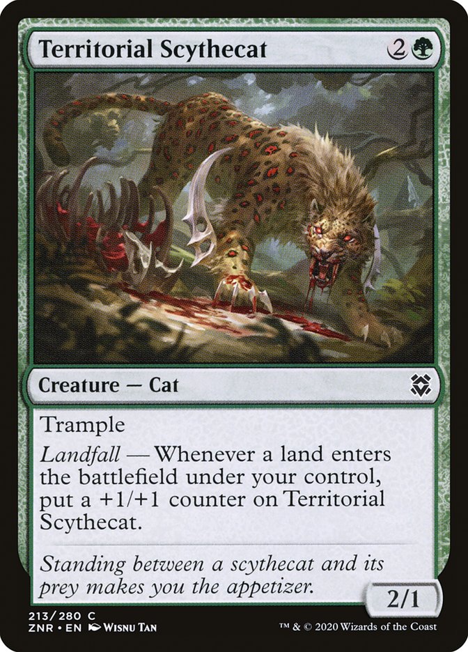 Territorial Scythecat: Zendikar Rising