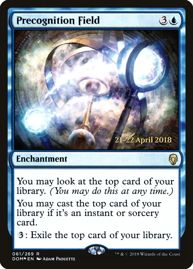 Precognition Field (Prerelease) (Dominaria) - (Foil): Dominaria Promos