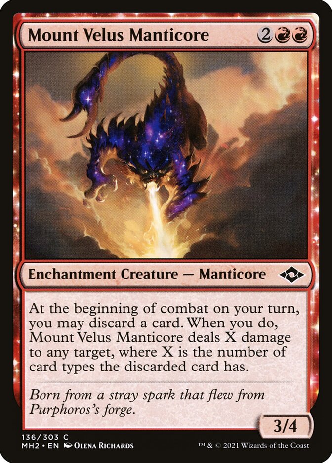 Mount Velus Manticore - (Foil): Modern Horizons 2