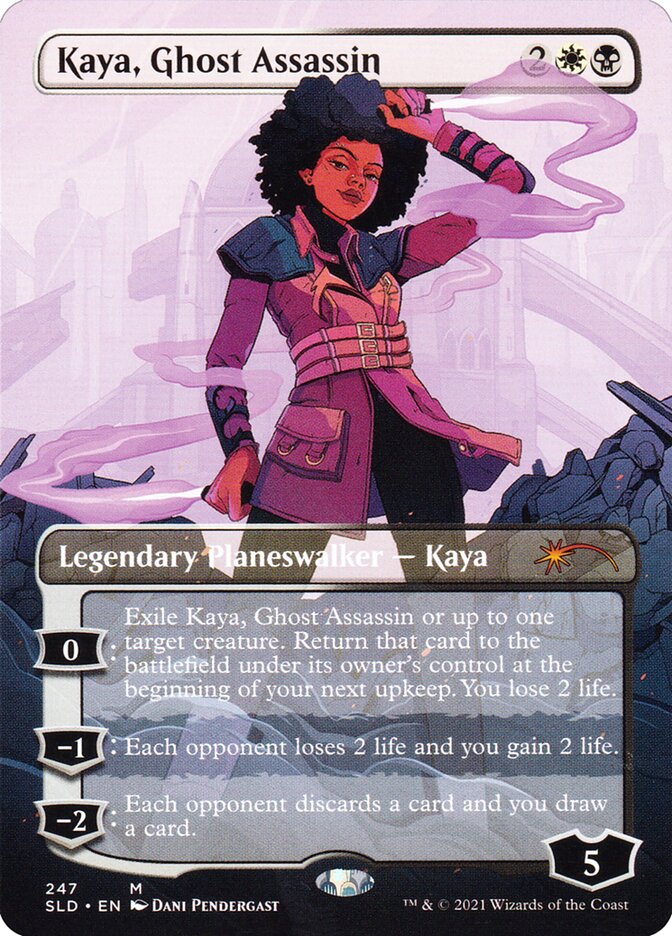 Kaya, Ghost Assassin (Secret Lair) (Borderless) - (Foil)