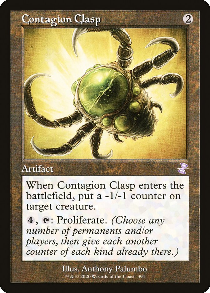 Contagion Clasp (Retro Frame) - (Foil): Time Spiral Remastered