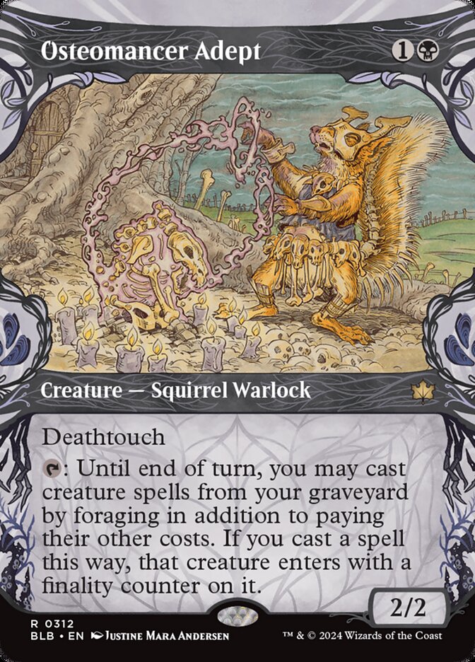 Osteomancer Adept (Showcase) - (Foil): Bloomburrow