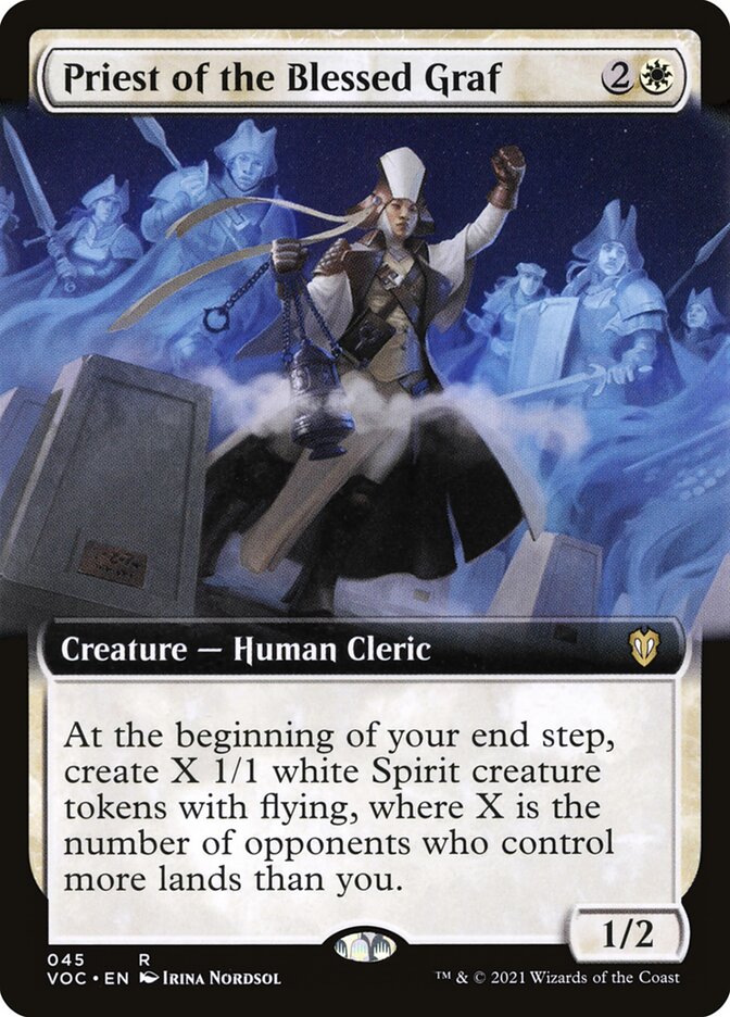 Priest of the Blessed Graf (Extended Art): Crimson Vow Commander