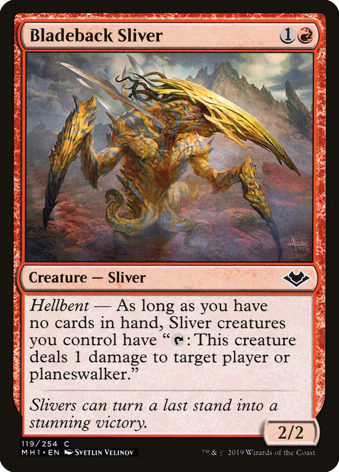 Bladeback Sliver - (Foil): Modern Horizons