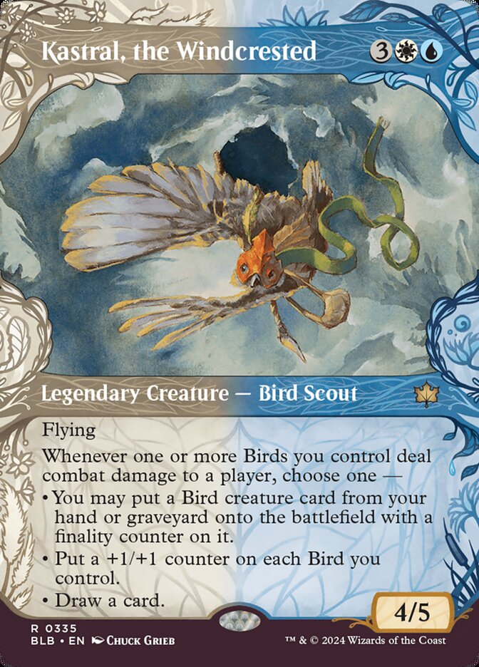 Kastral, the Windcrested (Showcase) - (Foil): Bloomburrow