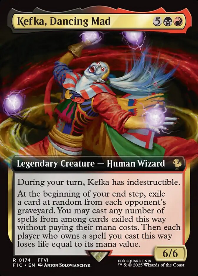 Kefka, Dancing Mad (Extended Art): Final Fantasy Commander