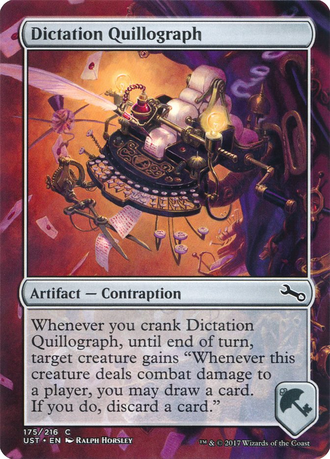 Dictation Quillograph - (Foil): Unstable