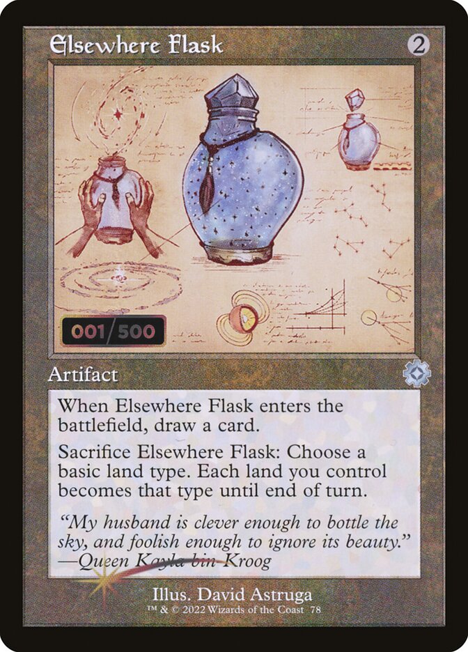 Elsewhere Flask - (Foil): The Brothers' War Retro Artifacts