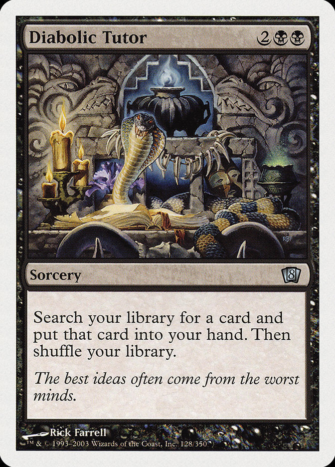 Diabolic Tutor - (Foil): Eighth Edition