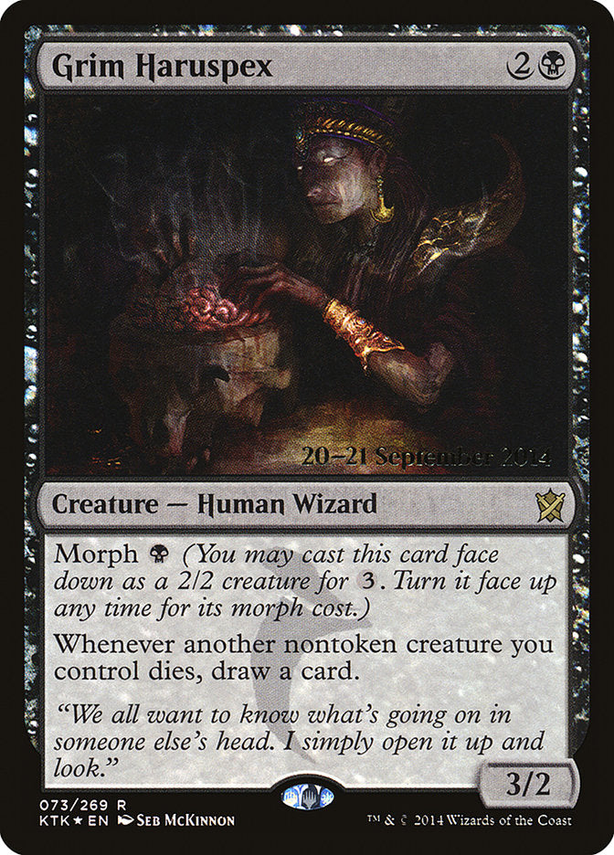 Grim Haruspex - (Foil): Khans of Tarkir Promos