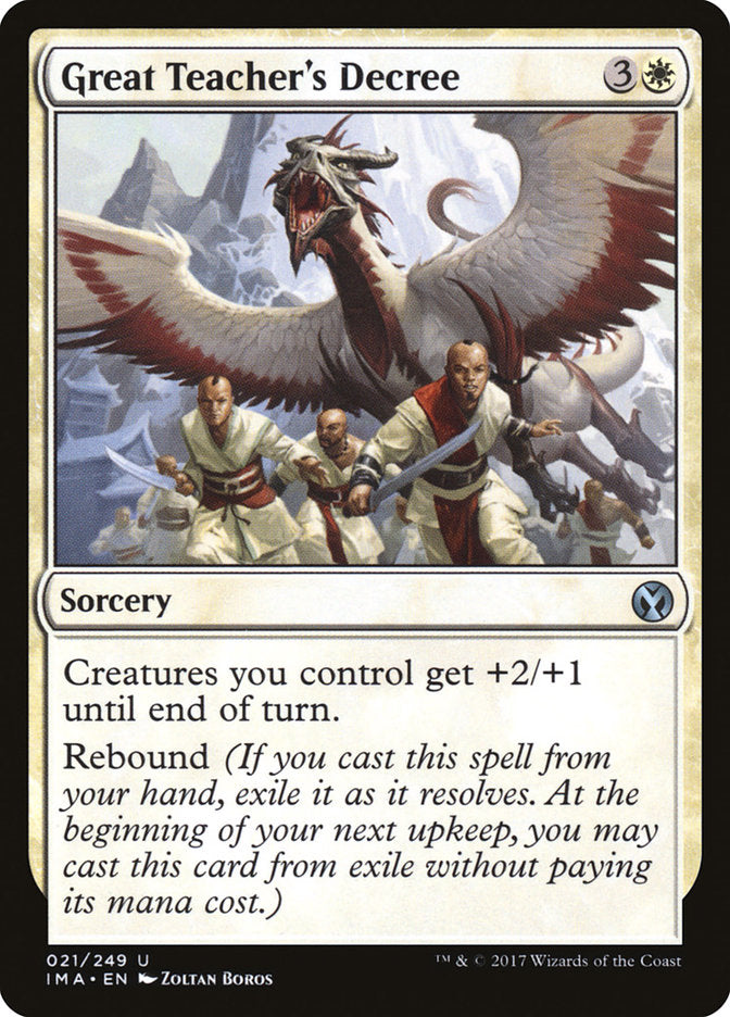 Great Teacher's Decree - (Foil): Iconic Masters