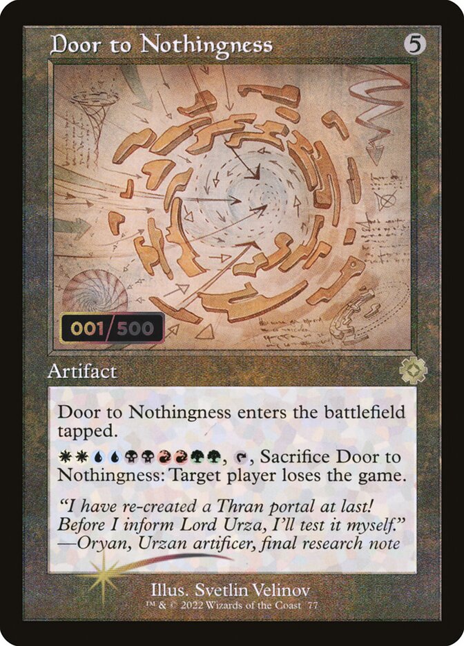 Door to Nothingness - (Foil): The Brothers' War Retro Artifacts