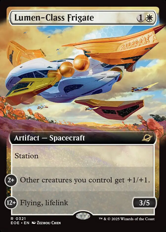 Lumen-Class Frigate (Extended Art) - (Foil): Edge of Eternities