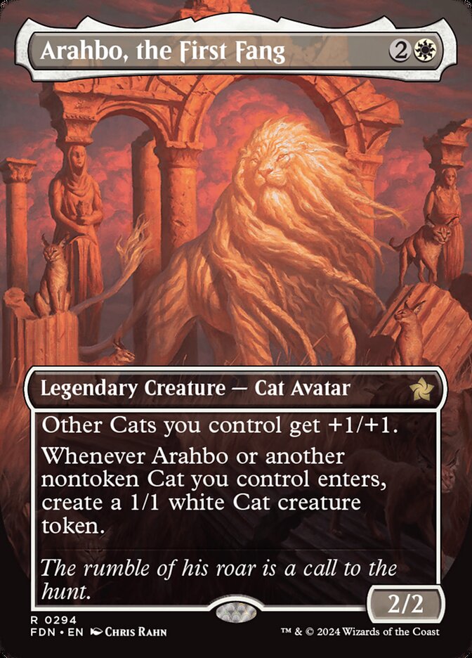 Arahbo, the First Fang (Borderless) - (Foil): Foundations