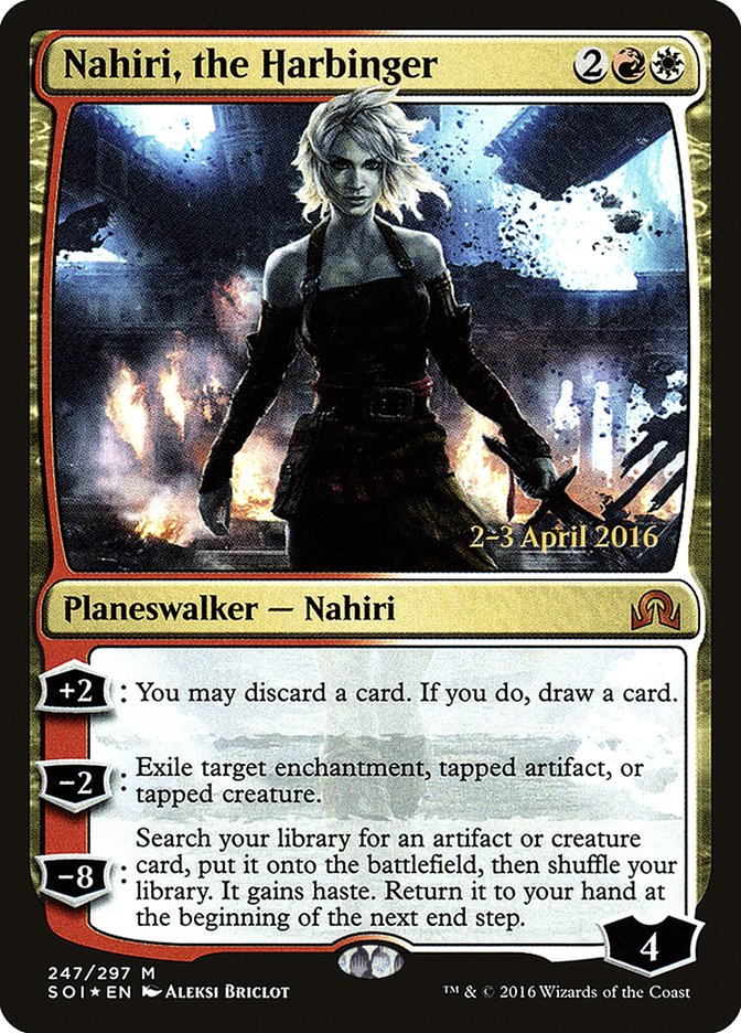 Nahiri, the Harbinger (Prerelease) (Shadows over Innistrad) - (Foil): Shadows over Innistrad Promos