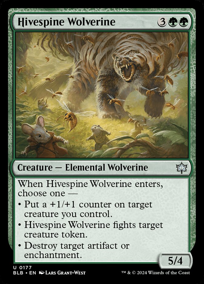 Hivespine Wolverine: Bloomburrow