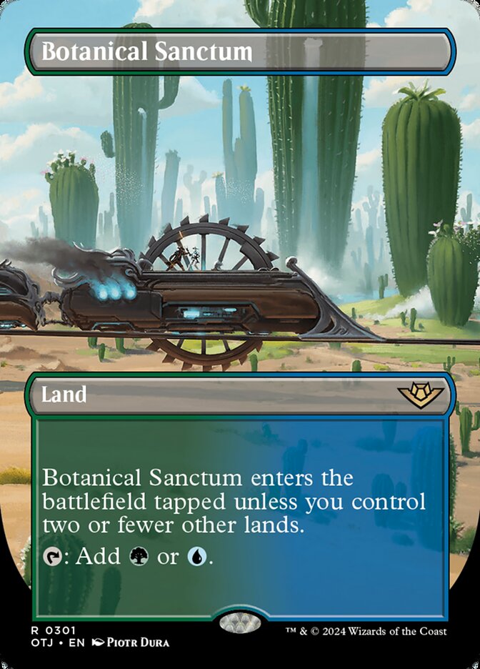 Botanical Sanctum (Borderless) - (Foil): Outlaws of Thunder Junction