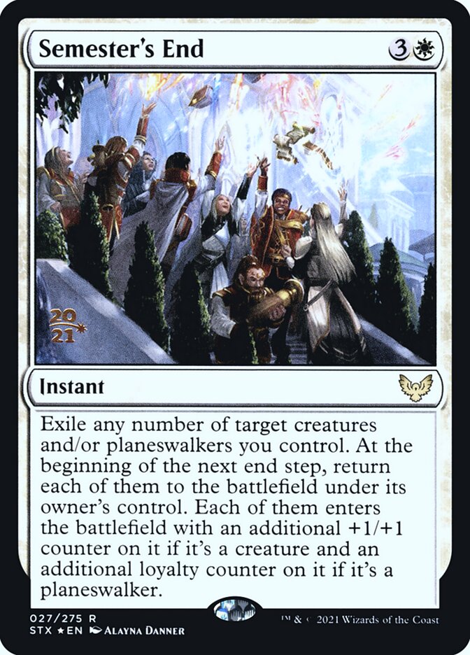Semester's End - (Foil): Strixhaven: School of Mages Promos
