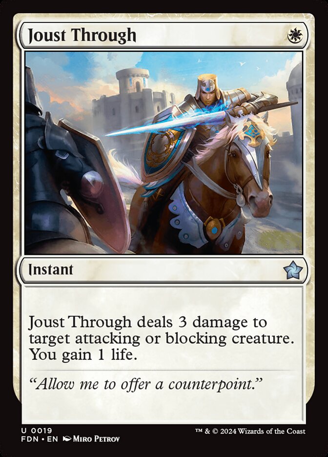 Joust Through: Foundations