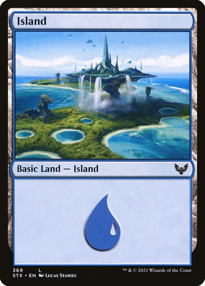 Island (#369) - (Foil): Strixhaven: School of Mages
