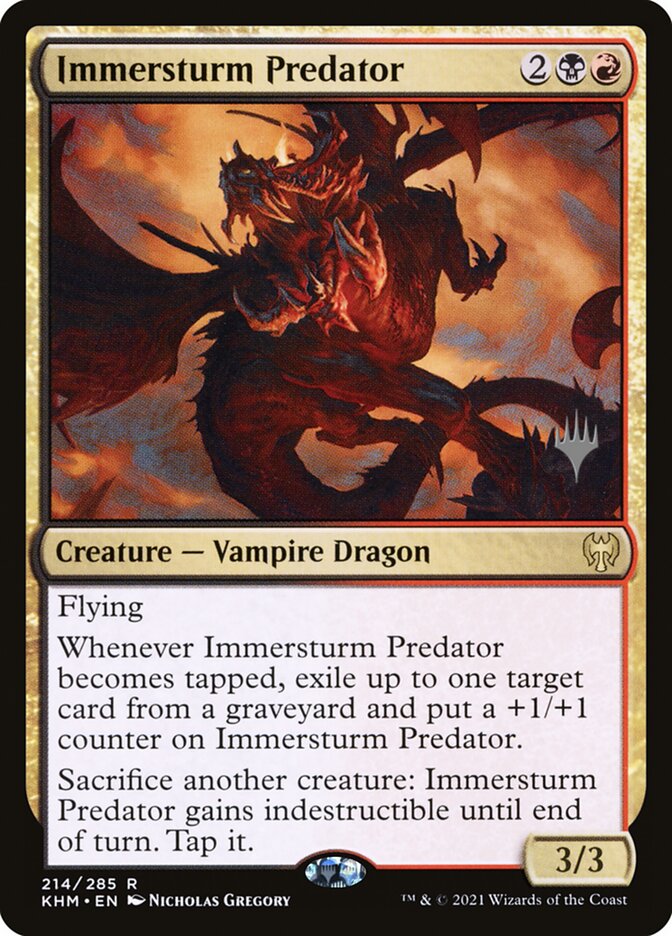 Immersturm Predator (Promo Pack) (Kaldheim): Kaldheim Promos