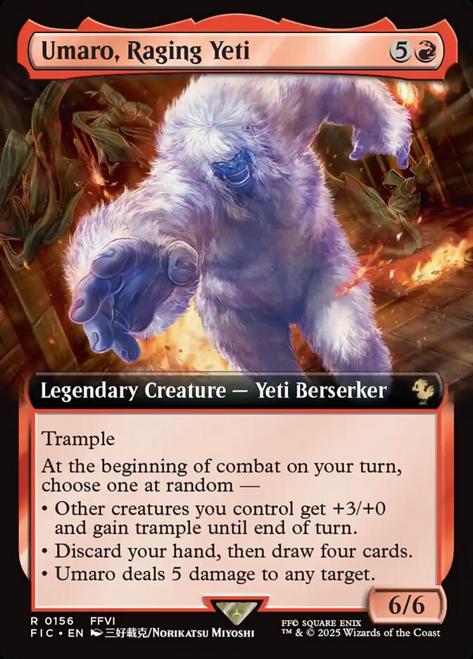 Umaro, Raging Yeti (Extended Art): Final Fantasy Commander