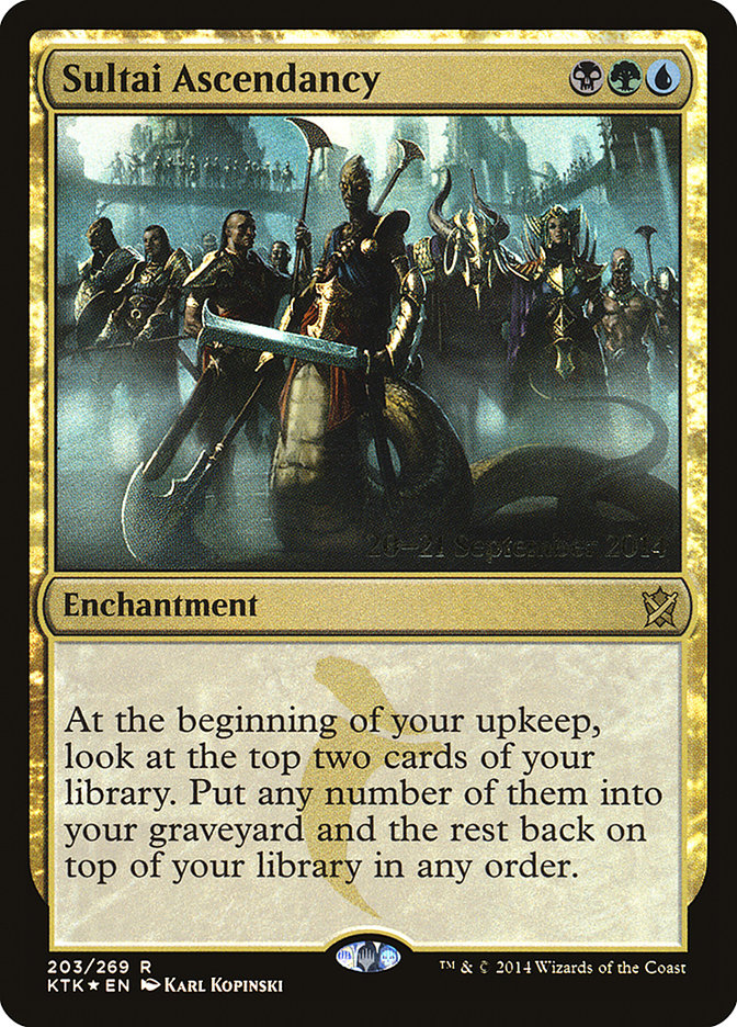 Sultai Ascendancy (Prerelease) (Khans of Tarkir) - (Foil): Khans of Tarkir Promos