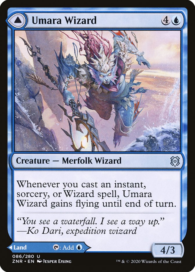 Umara Wizard // Umara Skyfalls: Zendikar Rising