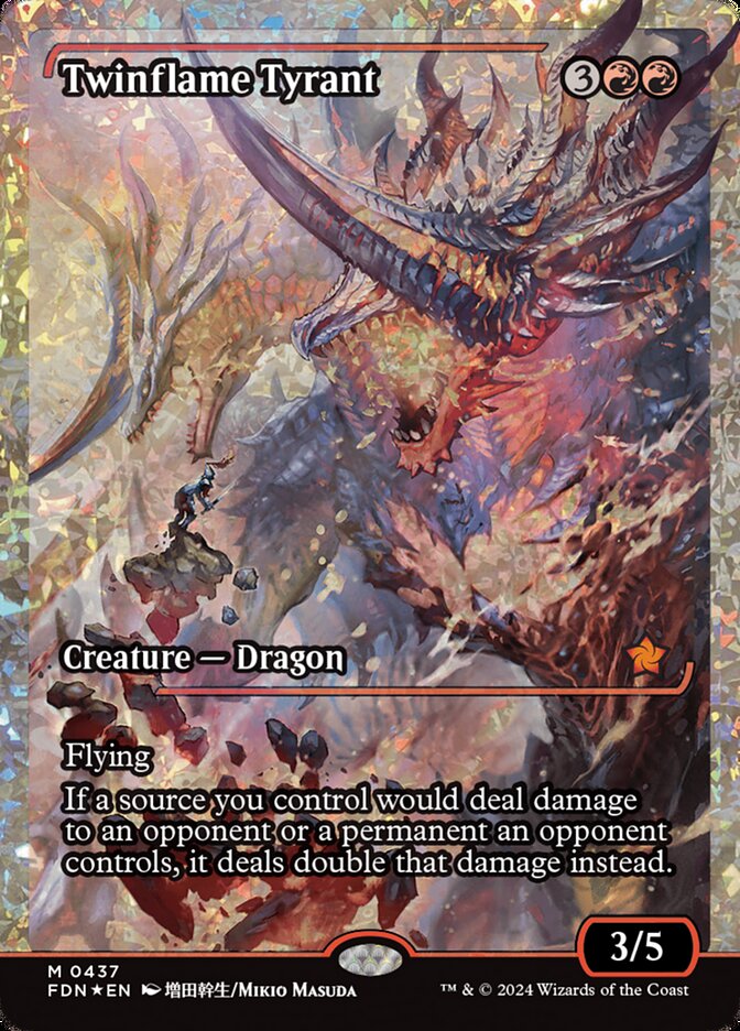 Twinflame Tyrant (Showcase) (Fracture Foil) - (Foil): Foundations