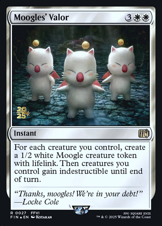 Moogles' Valor (Prerelease) (FINAL FANTASY) - (Foil): Final Fantasy Promos