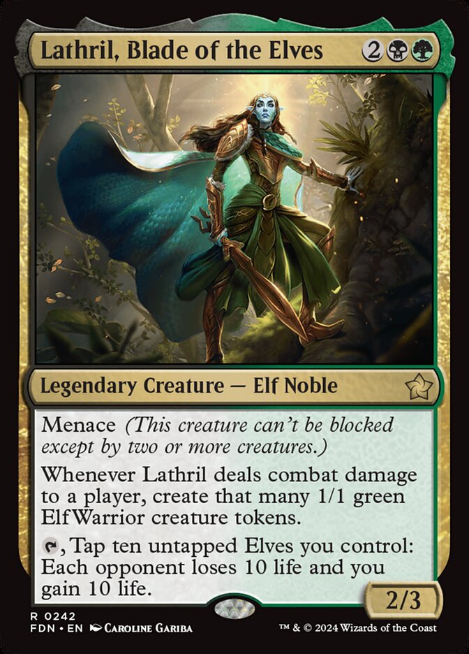 Lathril, Blade of the Elves - (Foil): Foundations