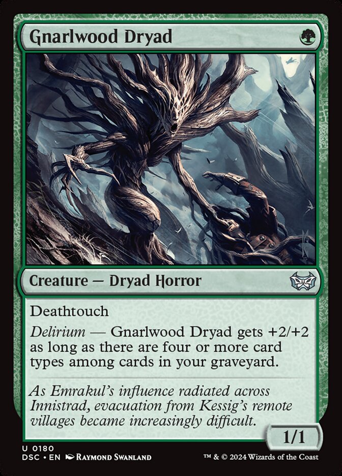 Gnarlwood Dryad: Duskmourn: House of Horror Commander