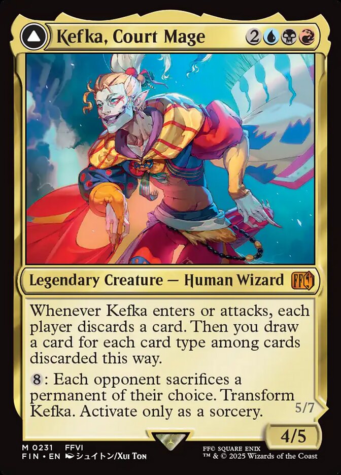 Kefka, Court Mage // Kefka, Ruler of Ruin - (Foil): Final Fantasy