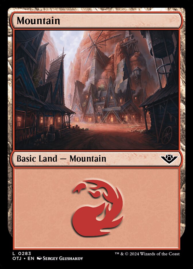 Mountain (#283) - (Foil): Outlaws of Thunder Junction
