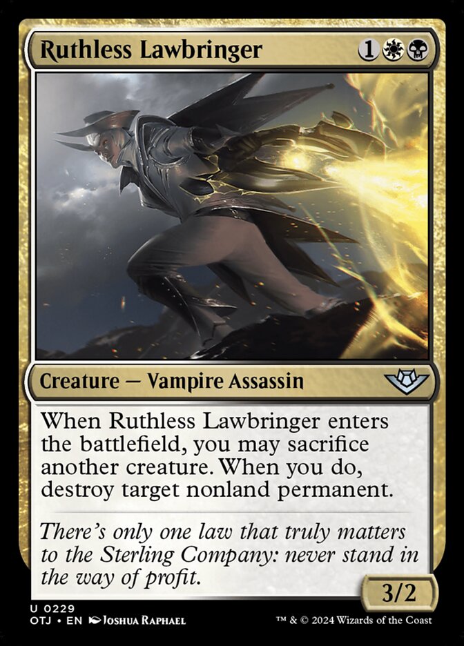 Ruthless Lawbringer - (Foil): Outlaws of Thunder Junction