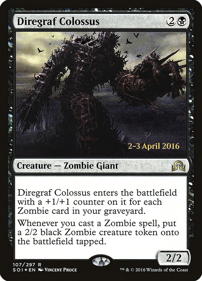 Diregraf Colossus (Prerelease) (Shadows over Innistrad) - (Foil): Shadows over Innistrad Promos